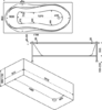 Акриловая ванна Bas Ямайка 180x80