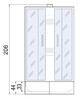Душевая кабина River Nara Light Б/К 90/44 MT 90x90