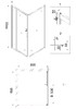 Душевое ограждение Niagara NG-43-9AG-A80G 90x80