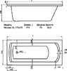 Акриловая ванна Santek Монако XL 170x75