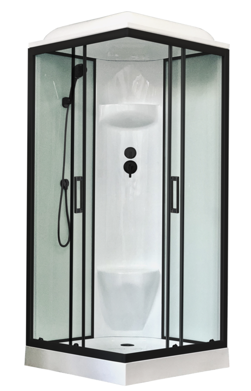Душевая кабина Royal Bath RB90HP6-WT-BL 90x90