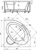 Акриловая ванна Акватек Калипсо KAL146-0000002 146x146