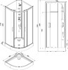 Душевая кабина Aquanet Passion 90 R 2.0 90x90