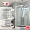 Душевая кабина AvaCan EM2080LEDT 80x80