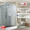 Душевая кабина AvaCan K2810LED 100x80