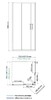 Душевое ограждение WasserKRAFT Lippe 45S02 80x80