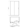 Душевая дверь WasserKRAFT Main 41S30 130x200