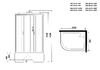 Душевая кабина Niagara NG-2510-14RG 120x80