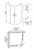 Душевое ограждение Niagara NG-6406-08 GOLD 90x90