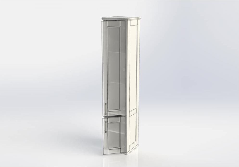 Пенал Aquanet Бостон 36 L белый