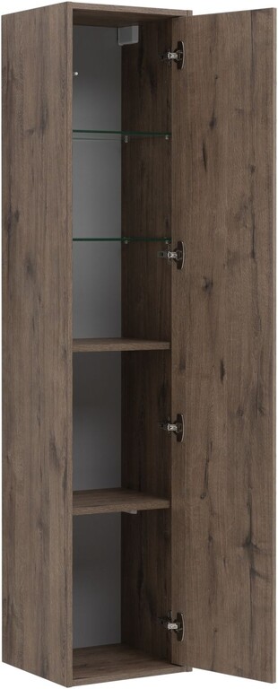 Пенал Aquanet Lino (Flat) 35 дуб веллингтон