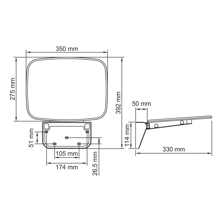 Сиденье для душа WasserKRAFT SS401