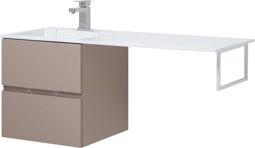 Тумба с раковиной Aquanet Алвита 120 L капучино