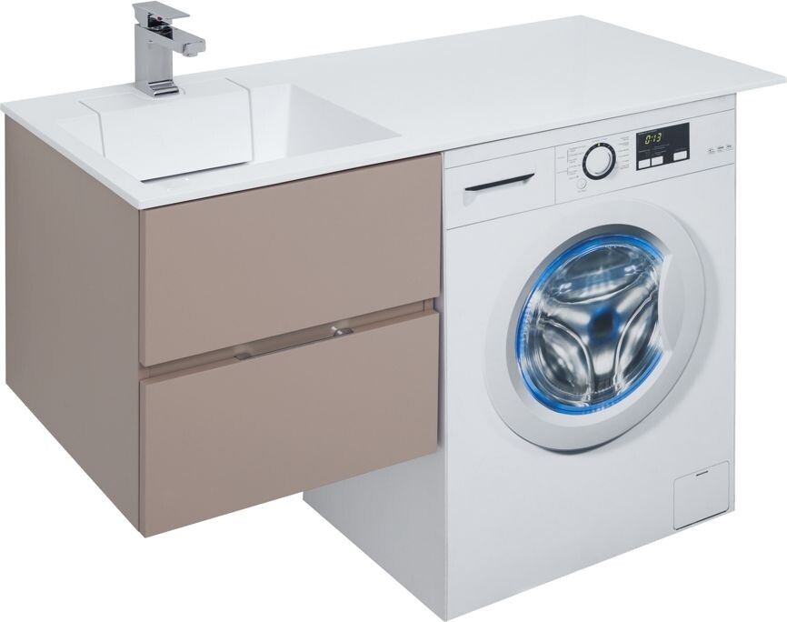 Тумба с раковиной Aquanet Алвита 120 L капучино