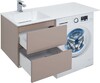 Тумба с раковиной Aquanet Алвита 120 L капучино