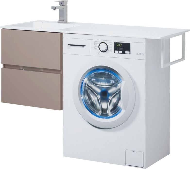 Тумба с раковиной Aquanet Алвита 120 L капучино