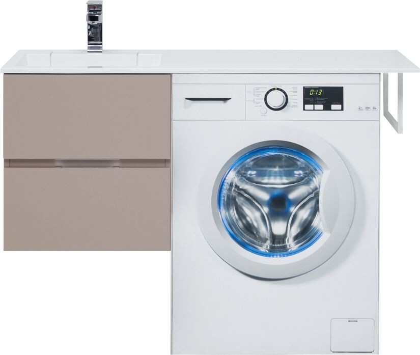 Тумба с раковиной Aquanet Алвита 120 L капучино