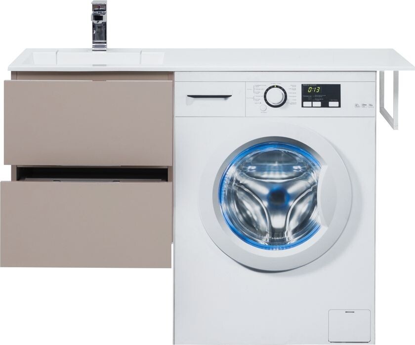 Тумба с раковиной Aquanet Алвита 120 L капучино