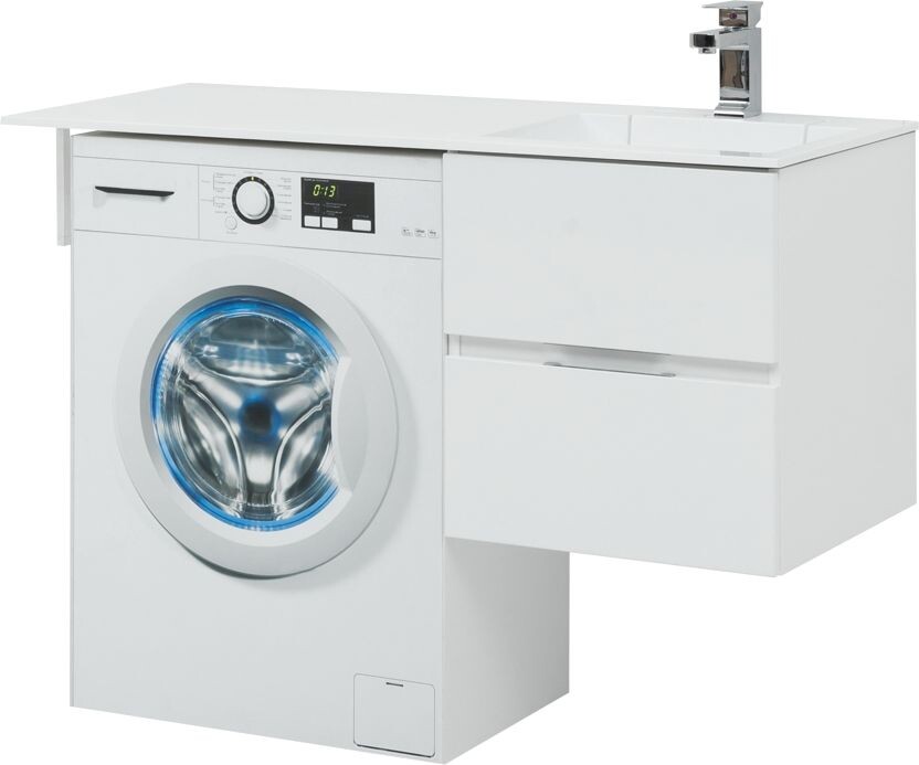 Тумба с раковиной Aquanet Алвита 120 R белый