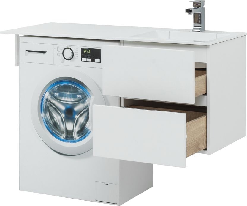 Тумба с раковиной Aquanet Алвита 120 R белый