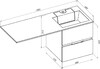 Тумба с раковиной Aquanet Алвита 120 R белый
