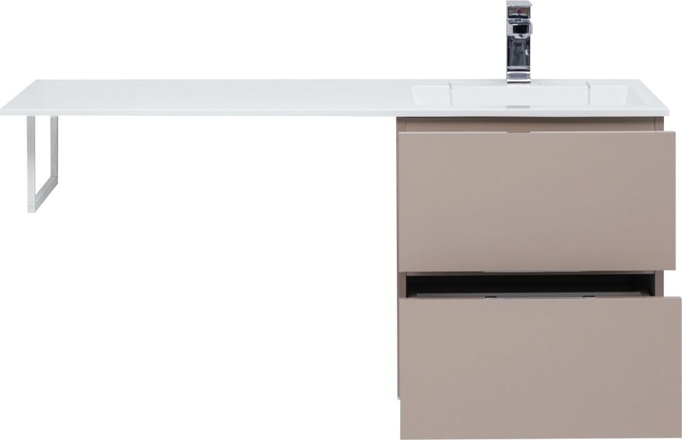 Тумба с раковиной Aquanet Алвита 120 R капучино