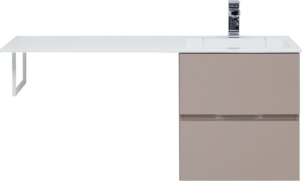 Тумба с раковиной Aquanet Алвита 120 R капучино