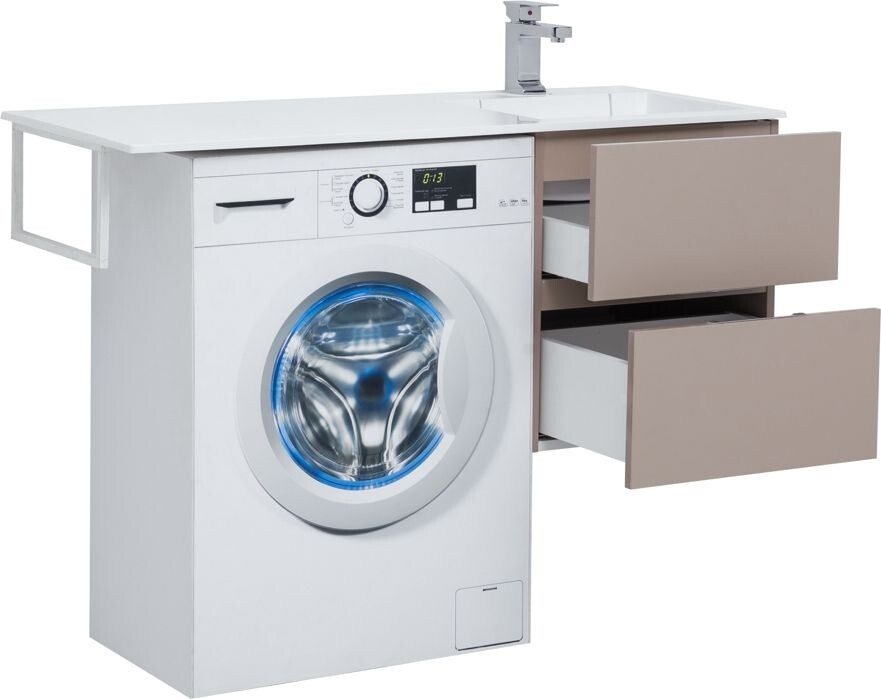 Тумба с раковиной Aquanet Алвита 120 R капучино