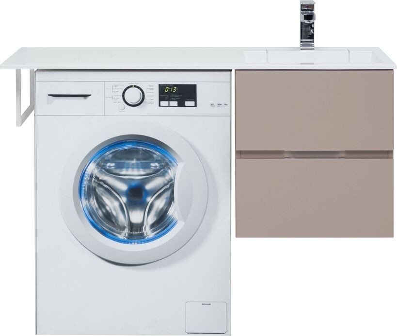 Тумба с раковиной Aquanet Алвита 120 R капучино