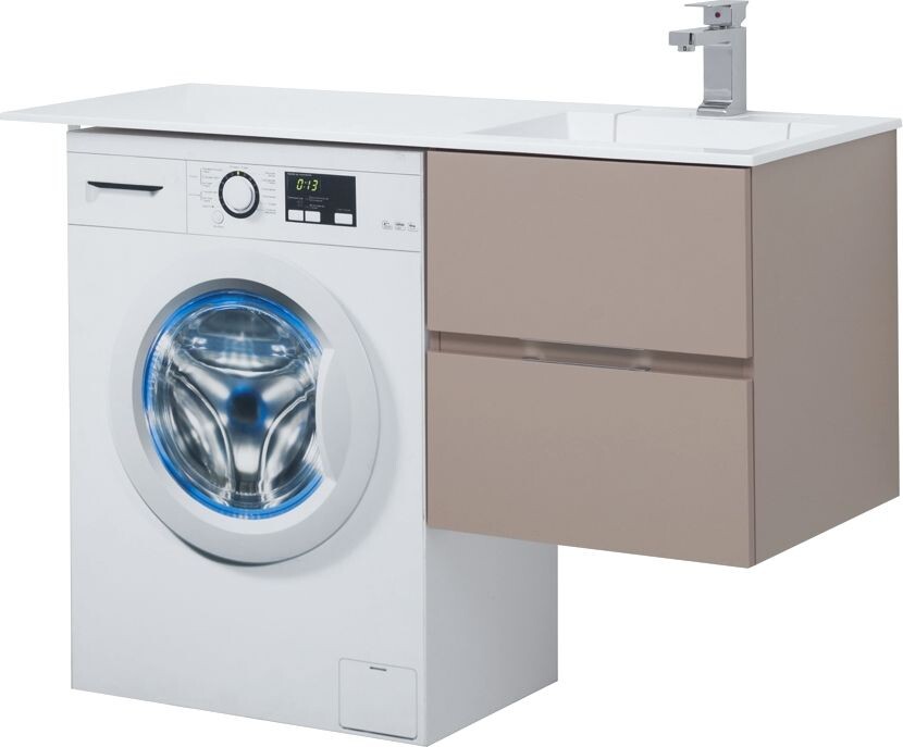 Тумба с раковиной Aquanet Алвита 120 R капучино