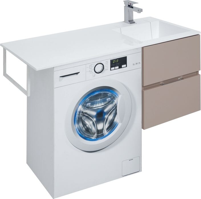 Тумба с раковиной Aquanet Алвита 120 R капучино
