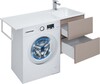 Тумба с раковиной Aquanet Алвита 120 R капучино