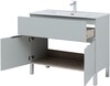 Тумба с раковиной Aquanet Алвита New 100 1 ящик, 2 дверцы, серый