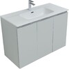 Тумба с раковиной Aquanet Алвита New 100 3 дверцы, серый