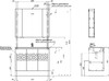 Тумба с раковиной Aquanet Алвита New 100 3 дверцы, серый
