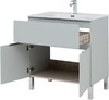 Тумба с раковиной Aquanet Алвита New 80 1 ящик, 2 дверцы, серый