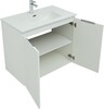 Тумба с раковиной Aquanet Алвита New 80 2 дверцы, белый матовый