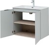 Тумба с раковиной Aquanet Алвита New 80 2 дверцы, серый
