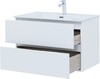Тумба с раковиной Aquanet Алвита New 80 2 ящика, белый матовый