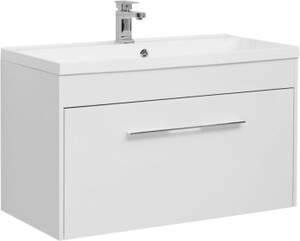 Тумба с раковиной Aquanet Августа 100 белый (раковина Нота 100)