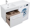 Тумба с раковиной Aquanet Августа 120 L белый