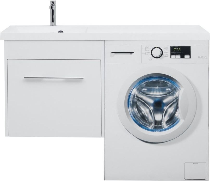 Тумба с раковиной Aquanet Августа 120 L белый