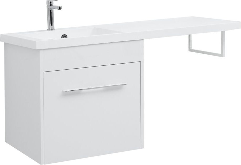 Тумба с раковиной Aquanet Августа 120 L белый