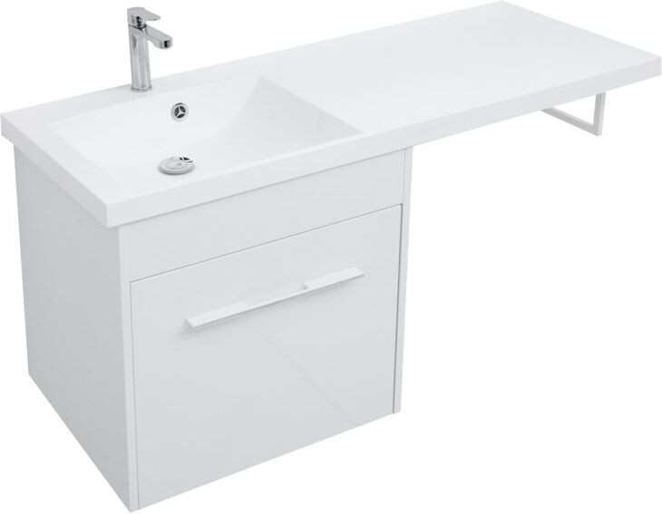 Тумба с раковиной Aquanet Августа 120 L белый