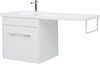 Тумба с раковиной Aquanet Августа 120 L белый