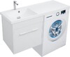 Тумба с раковиной Aquanet Августа 120 L белый