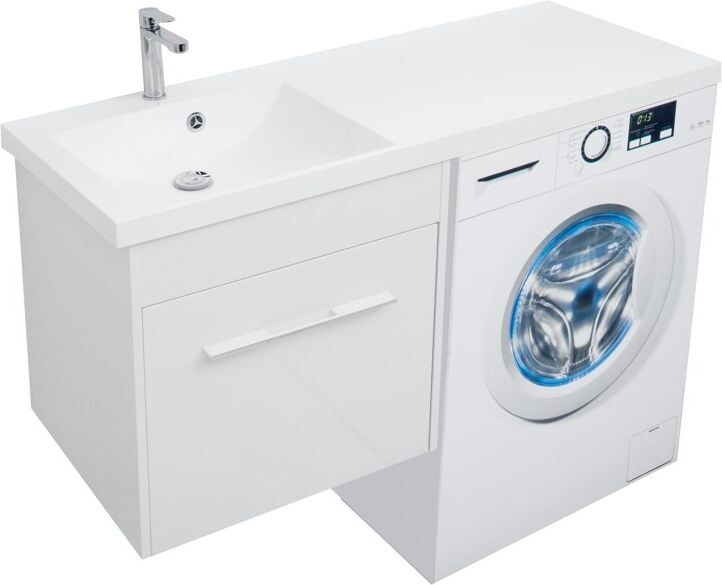Тумба с раковиной Aquanet Августа 120 L белый