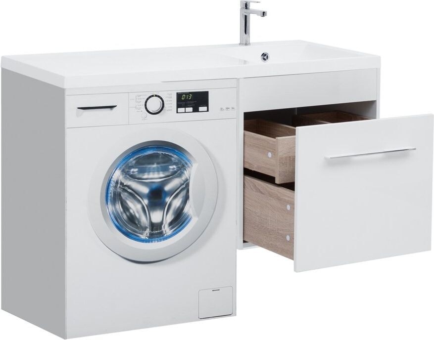 Тумба с раковиной Aquanet Августа 120 R белый