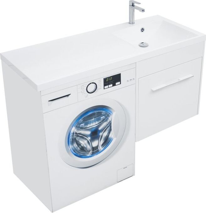 Тумба с раковиной Aquanet Августа 120 R белый