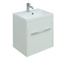 Тумба с раковиной Aquanet Августа 50 белый (ручка хром)